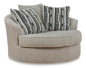 Calnita Oversized Swivel Chair — Sisal, 56 Inches Benchcraft® Living Room