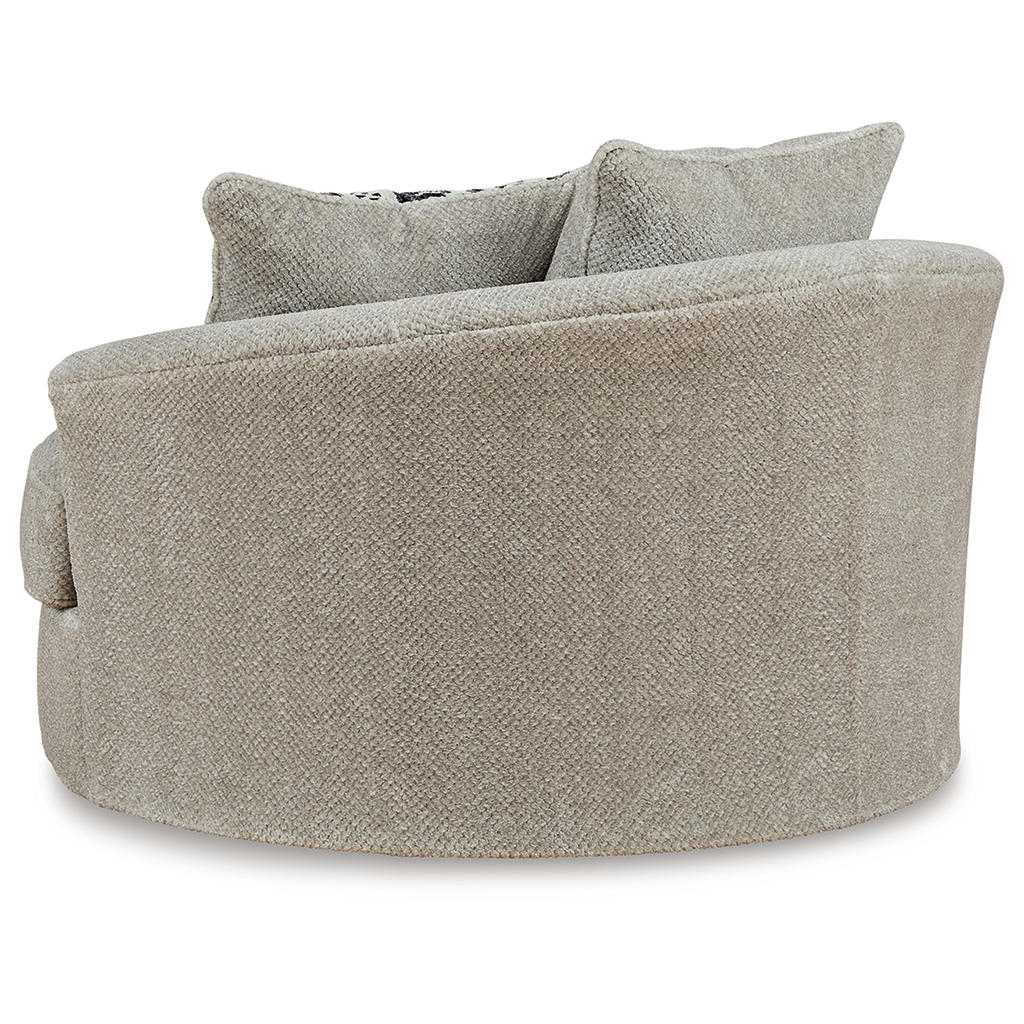 Calnita Oversized Swivel Chair and Ottoman Benchcraft® Uncategorized