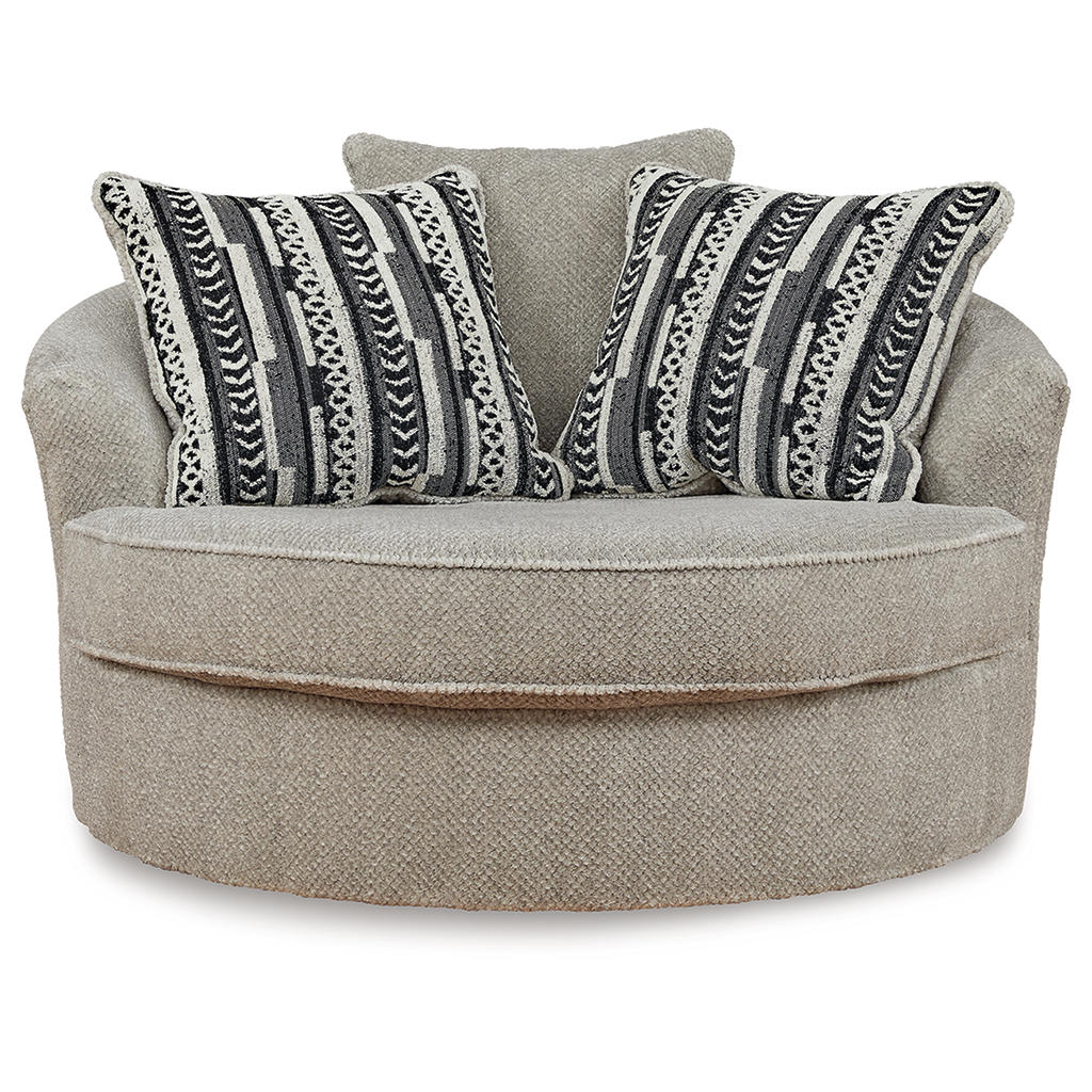 Calnita Oversized Swivel Chair and Ottoman Benchcraft® Uncategorized