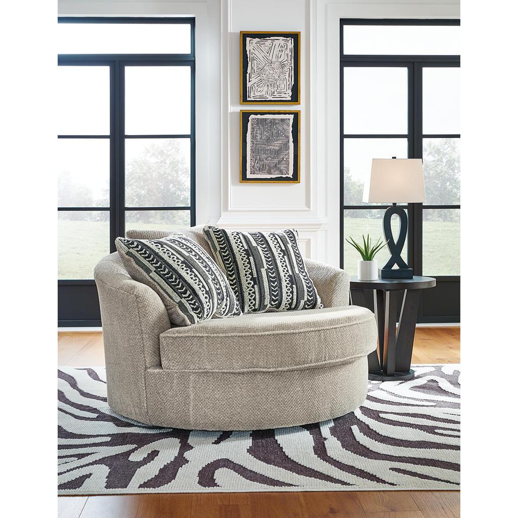 Calnita Oversized Swivel Chair — Sisal, 56 Inches Benchcraft® Living Room
