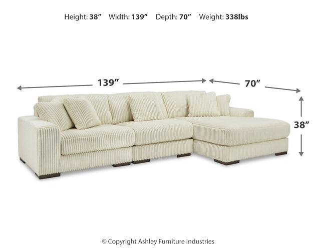 Lindyn 3-Piece Sectional with Ottoman