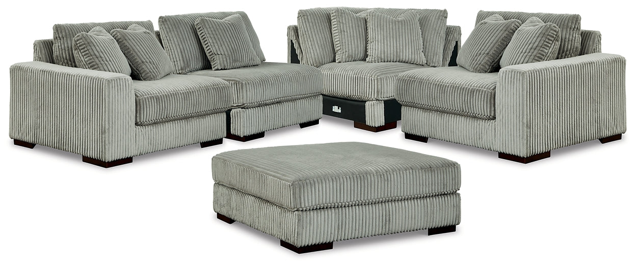 Lindyn 4-Piece Sectional and Ottoman