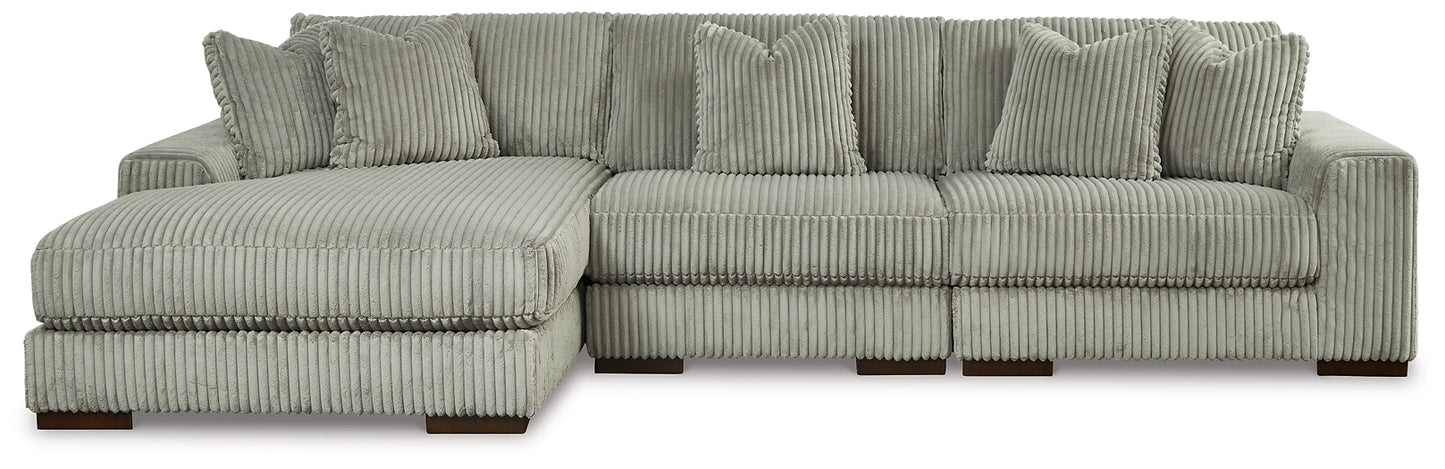 Lindyn 3-Piece Sectional and Oversized Swivel Accent Chair