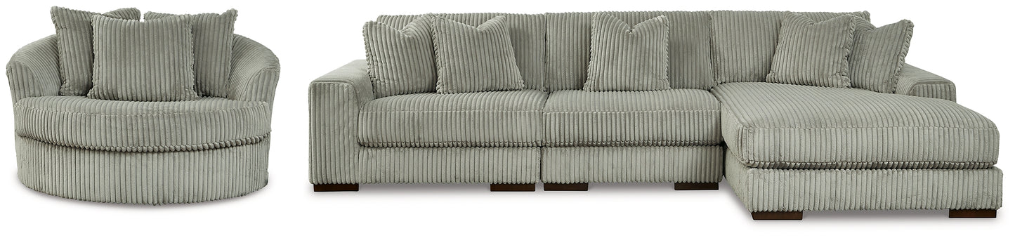 Lindyn 3-Piece Sectional and Chair