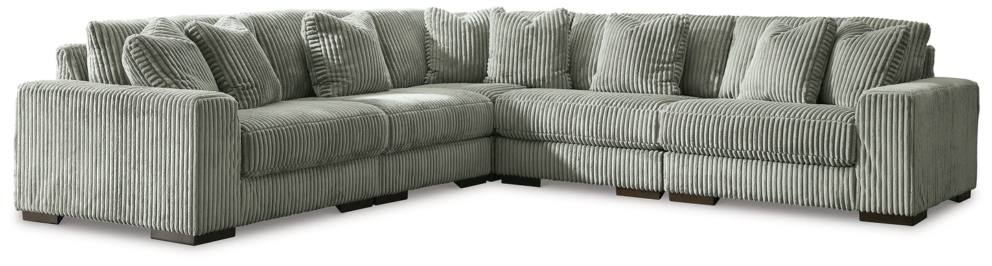 Lindyn 5-Piece Sectional and Ottoman