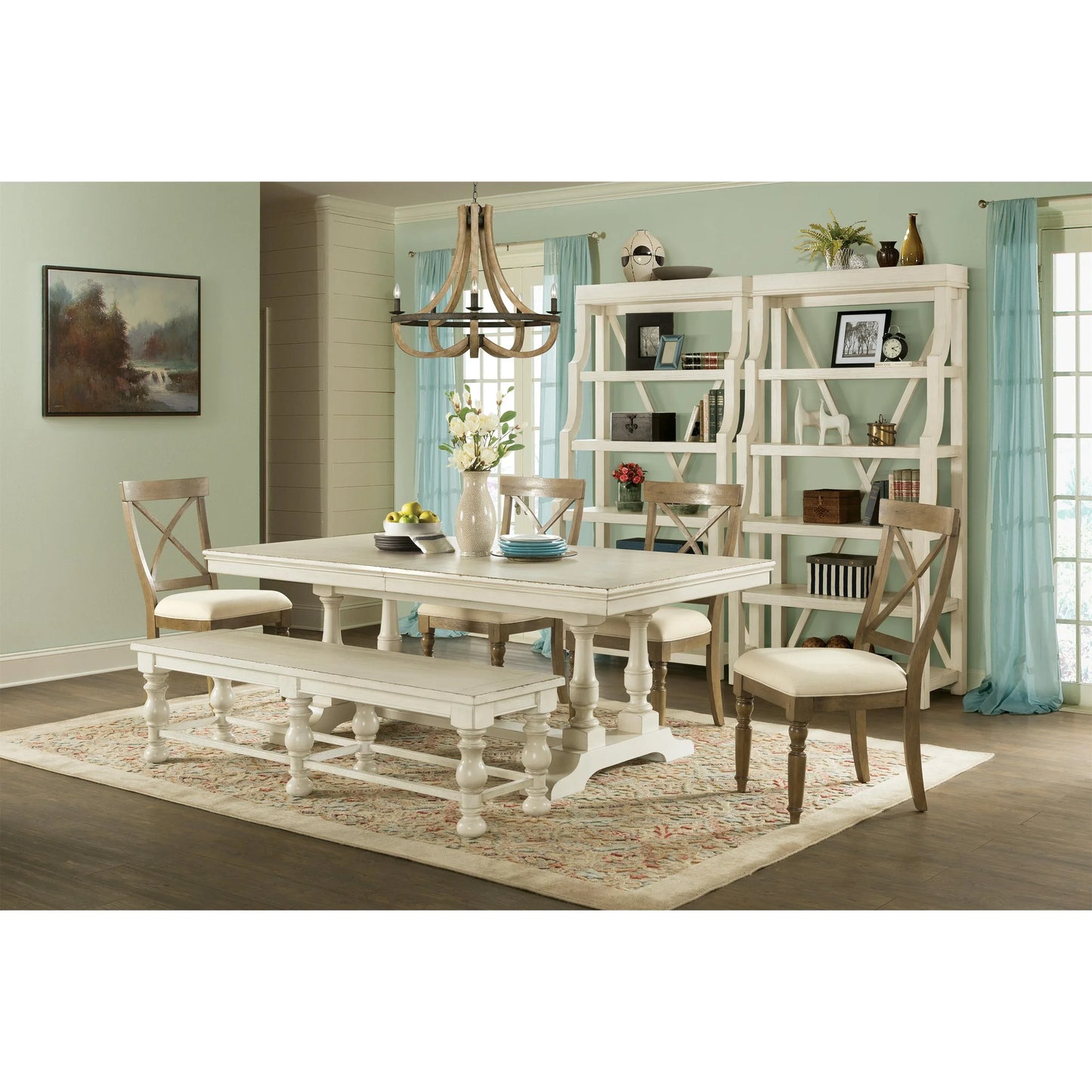 Aberdeen Dining Bench 1in Riverside Furniture Dining