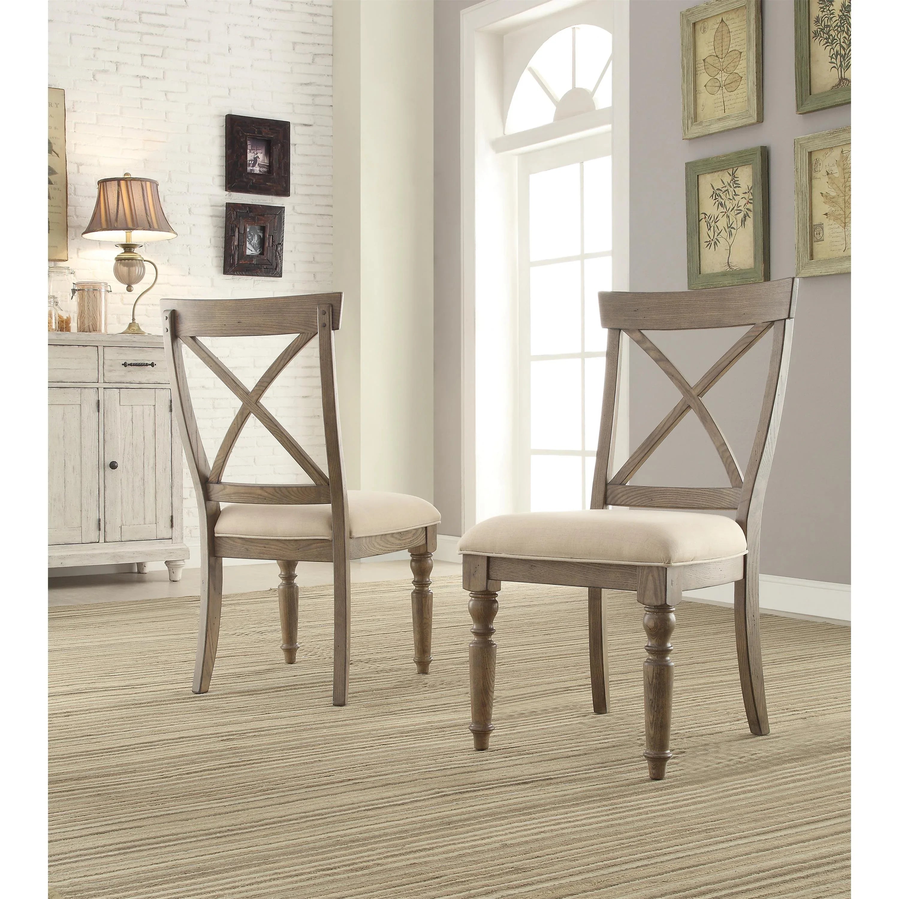 Aberdeen X-back Uph Side Chair 2in Riverside Furniture Dining