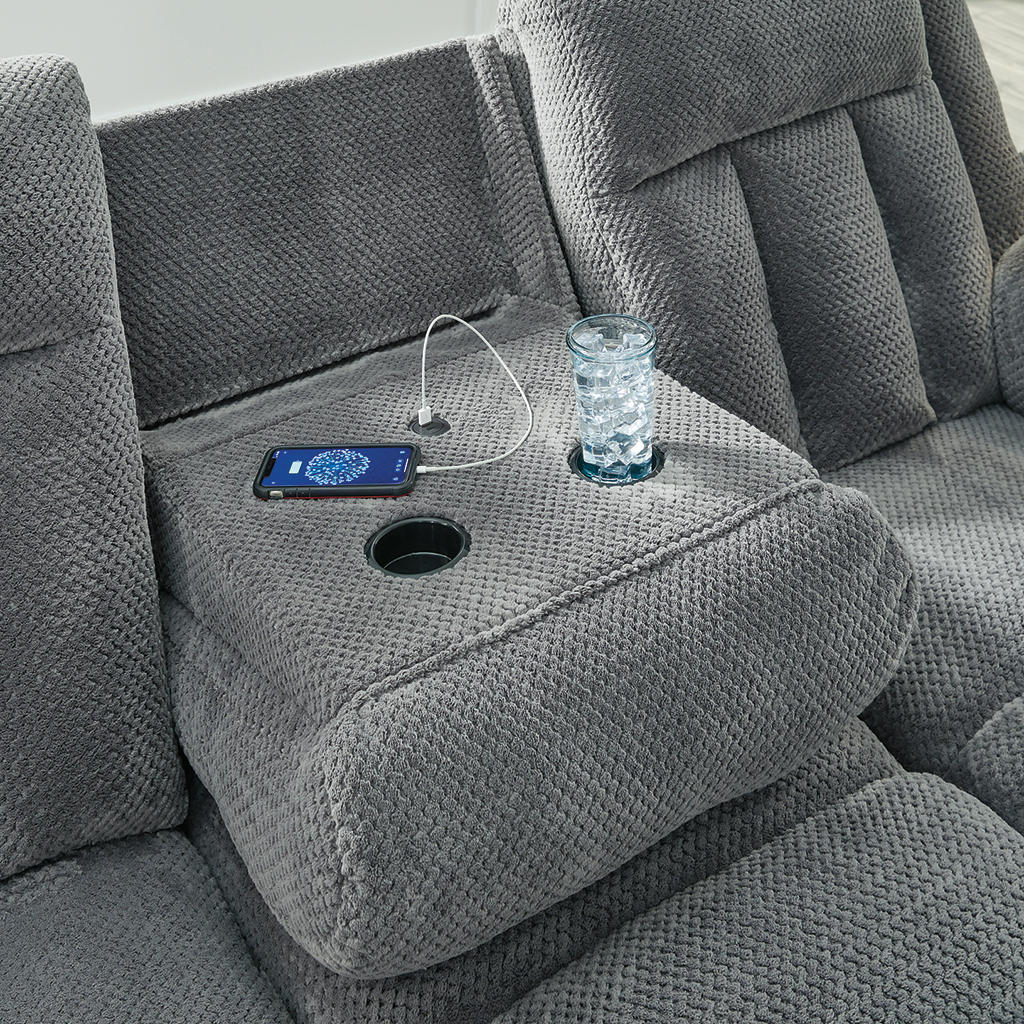 Observation Power Reclining Sofa with Drop Down Table Signature Design by Ashley® Living Room