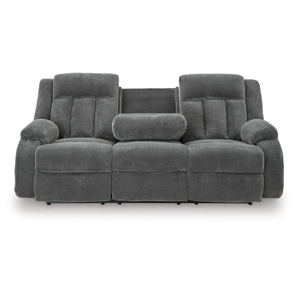 Observation Power Reclining Sofa with Drop Down Table Signature Design by Ashley® Living Room