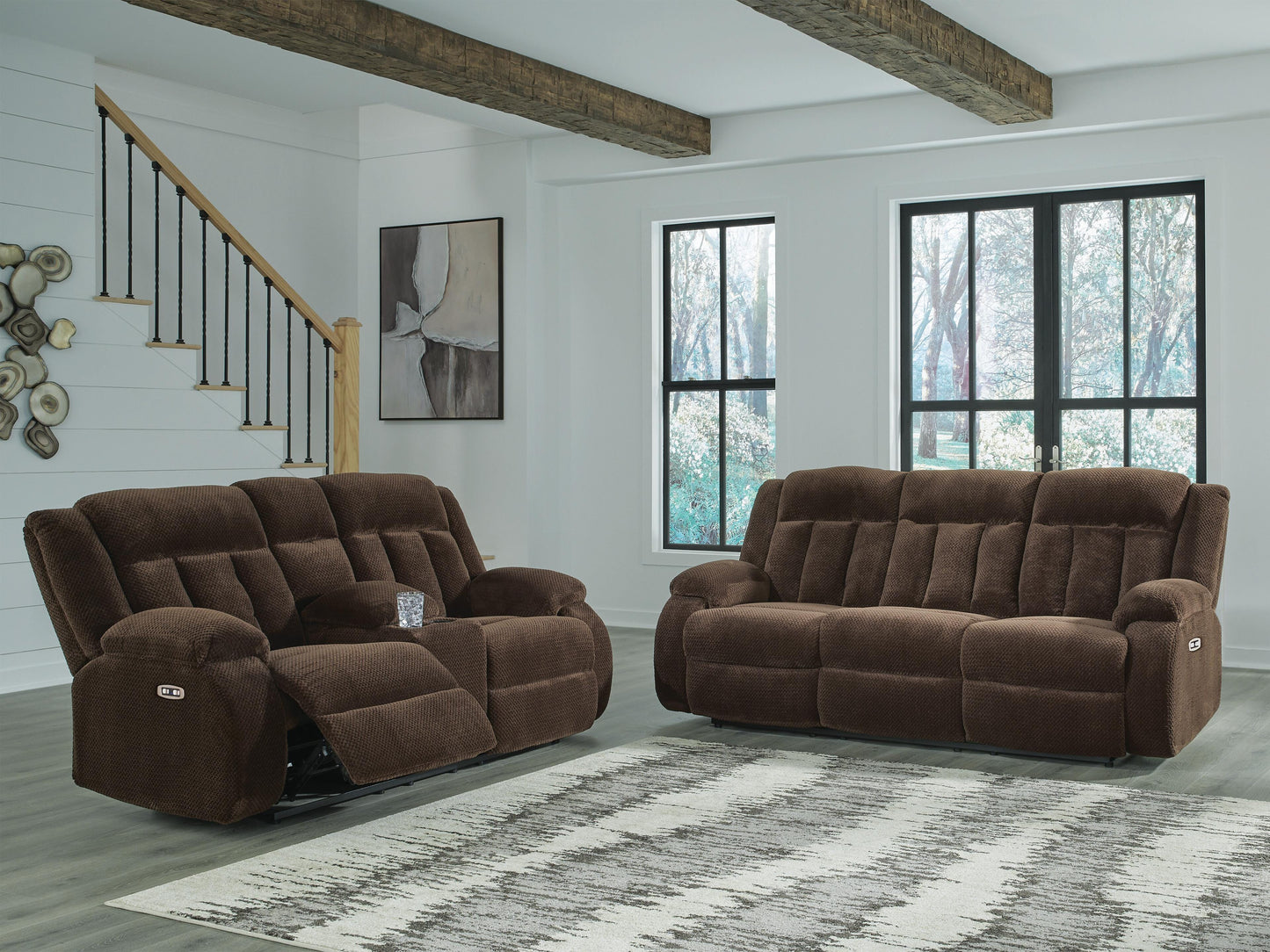 Observation Power Reclining Sofa and Loveseat