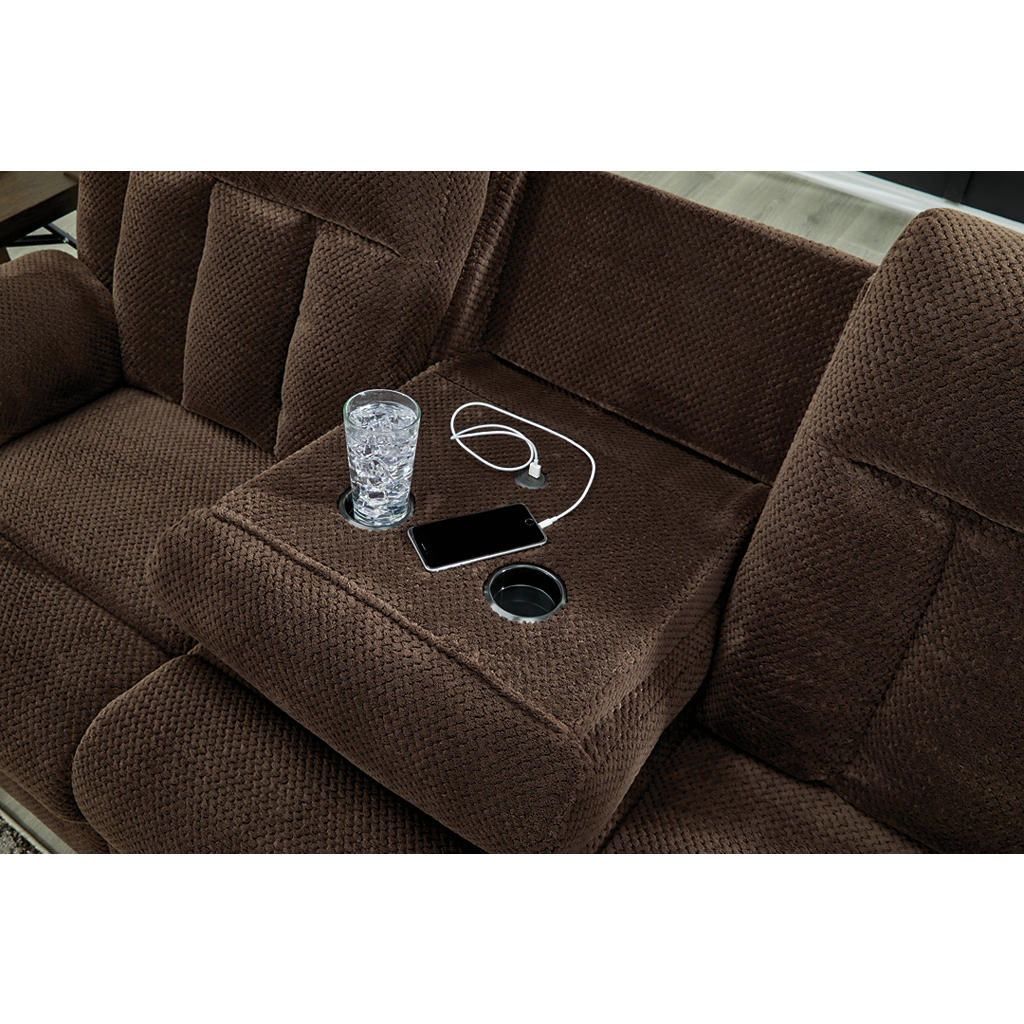 Observation Power Reclining Sofa with Drop Down Table Signature Design by Ashley® Living Room