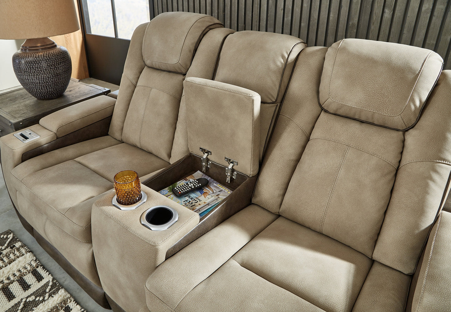 Next-Gen DuraPella Power Reclining Loveseat and Power Recliner