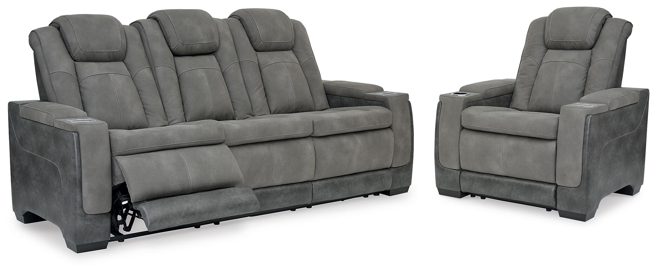 Next-Gen Durapella Power Reclining Sofa and Power Recliner