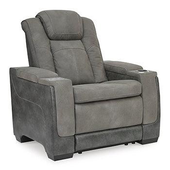 Next-Gen Durapella Power Recliner — Slate 39 Inch Signature Design by Ashley® Living Room