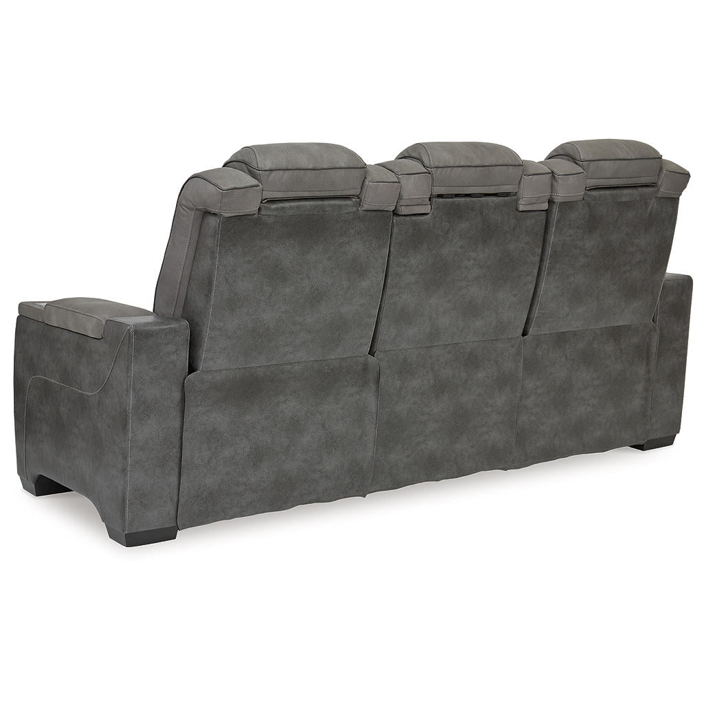 Next-Gen Durapella Power Sofa — Drop-Down Table, Reading Lights Signature Design by Ashley® Living Room