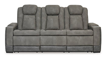 Next-Gen Durapella Power Sofa — Drop-Down Table, Reading Lights Signature Design by Ashley® Living Room