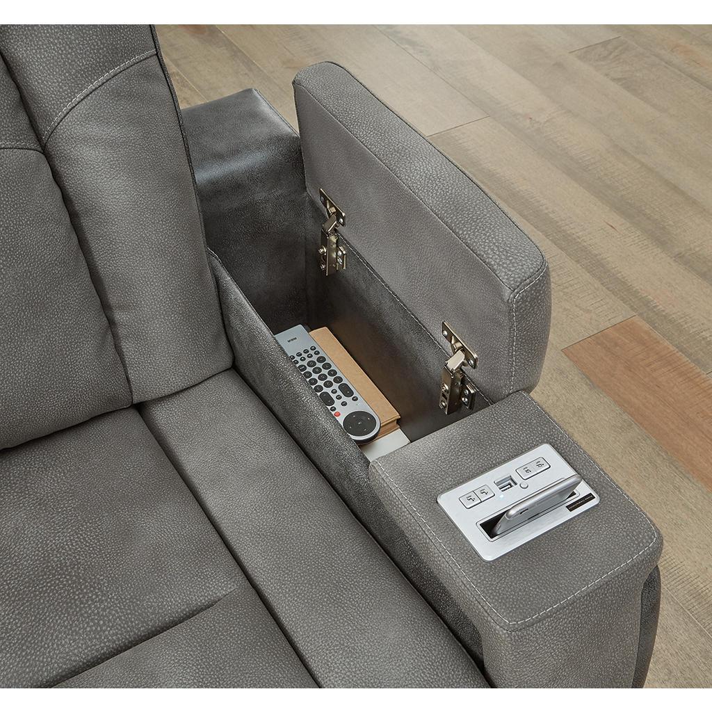 Next-Gen Durapella Power Recliner — Slate 39 Inch Signature Design by Ashley® Living Room