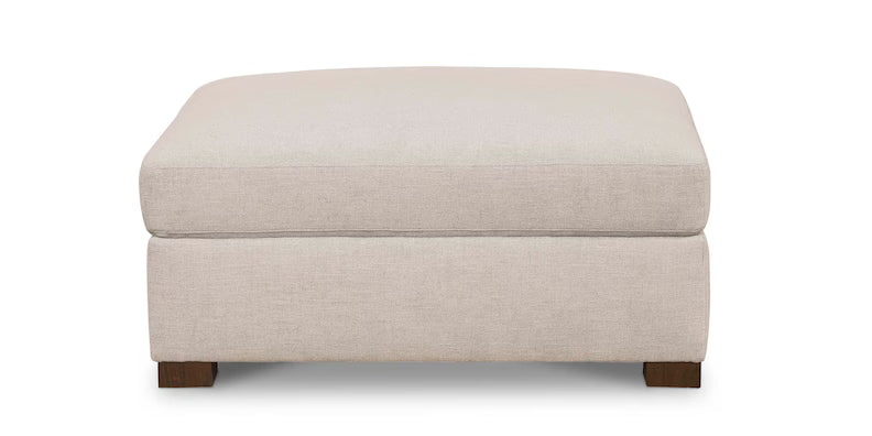Bassett Colby Large Ottoman — Leather, 36 x 38 Inches Bassett Sofa