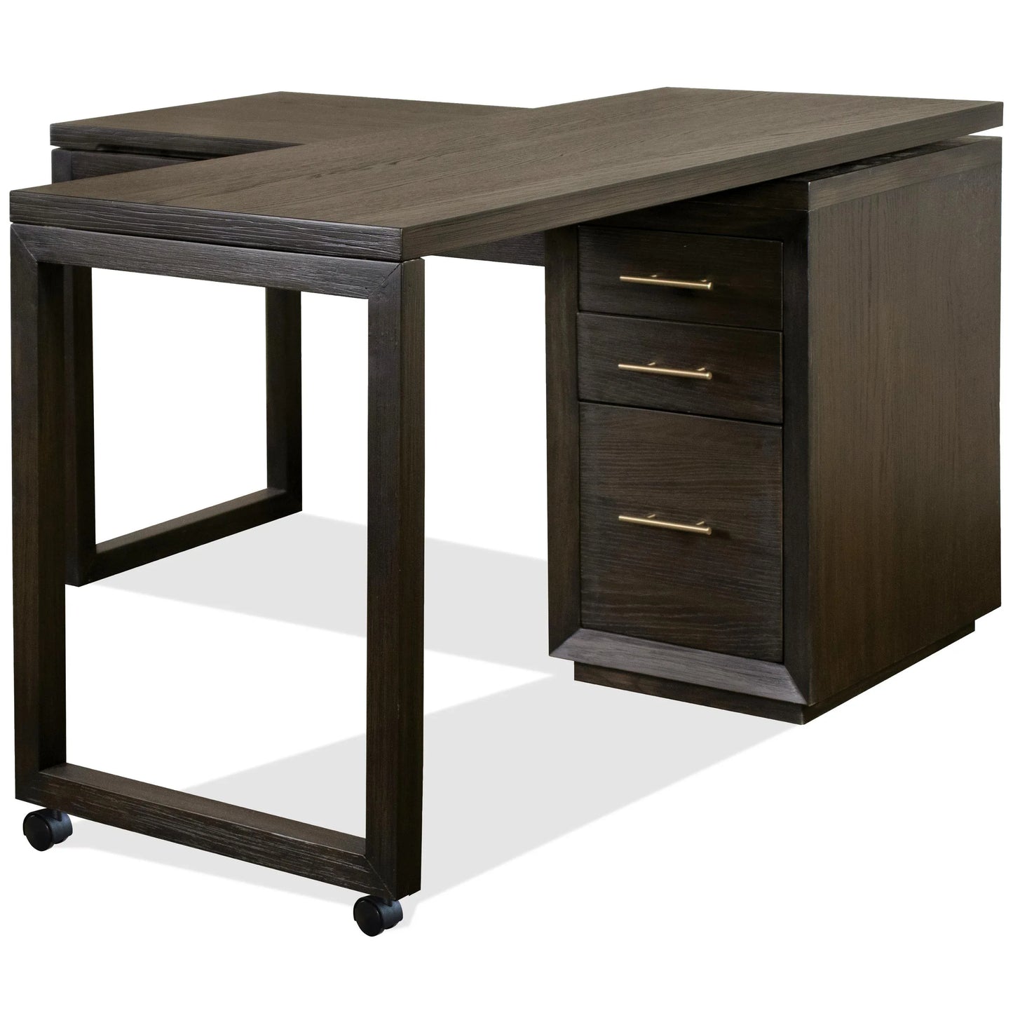 Prelude Swivel Lift-top L-desk Riverside Furniture Desks