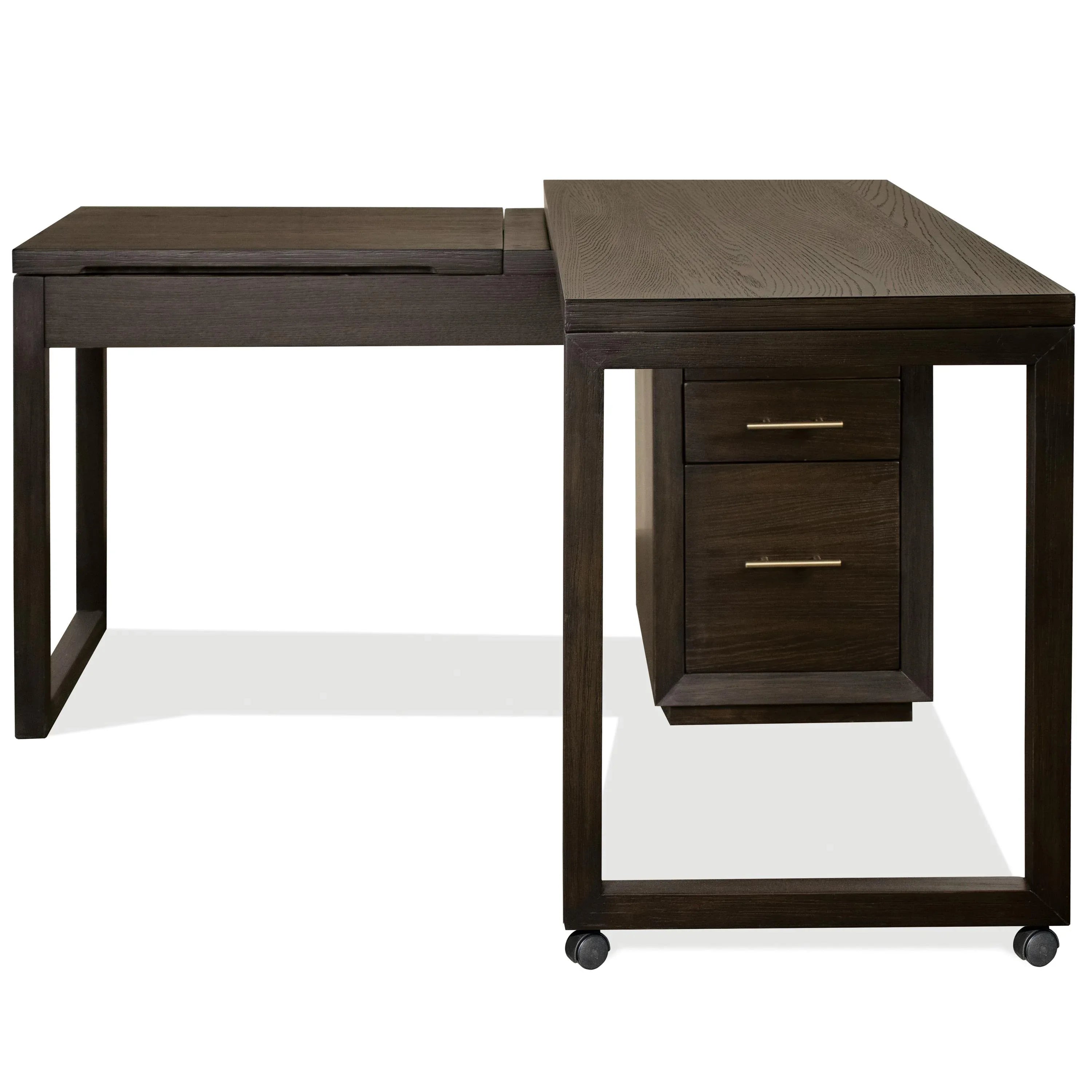 Prelude Swivel Lift-top L-desk Riverside Furniture Desks