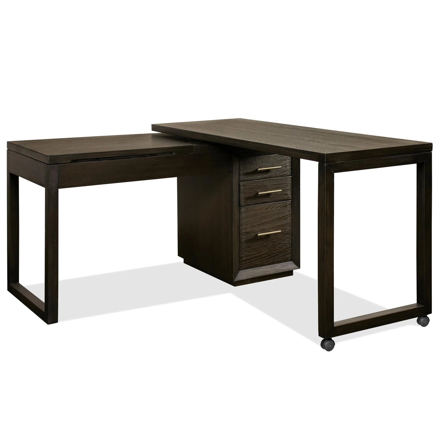 Prelude Swivel Lift-top L-desk Riverside Furniture Desks