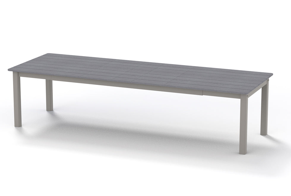 Telescope Casual Rustic Polymer Table Top — Snow, 42x88 Telescope Casual Outdoor Dining Table
