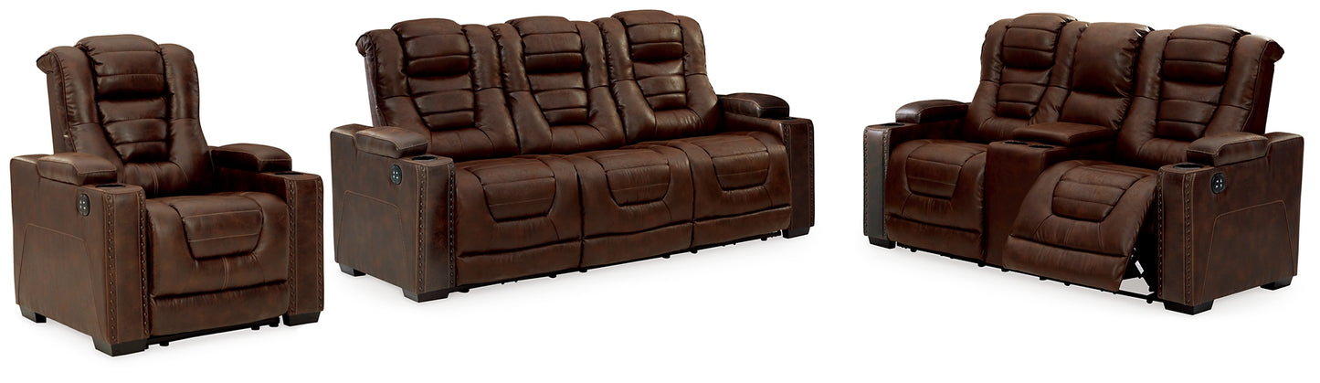 Owner's Box Power Reclining Sofa, Loveseat and Recliner