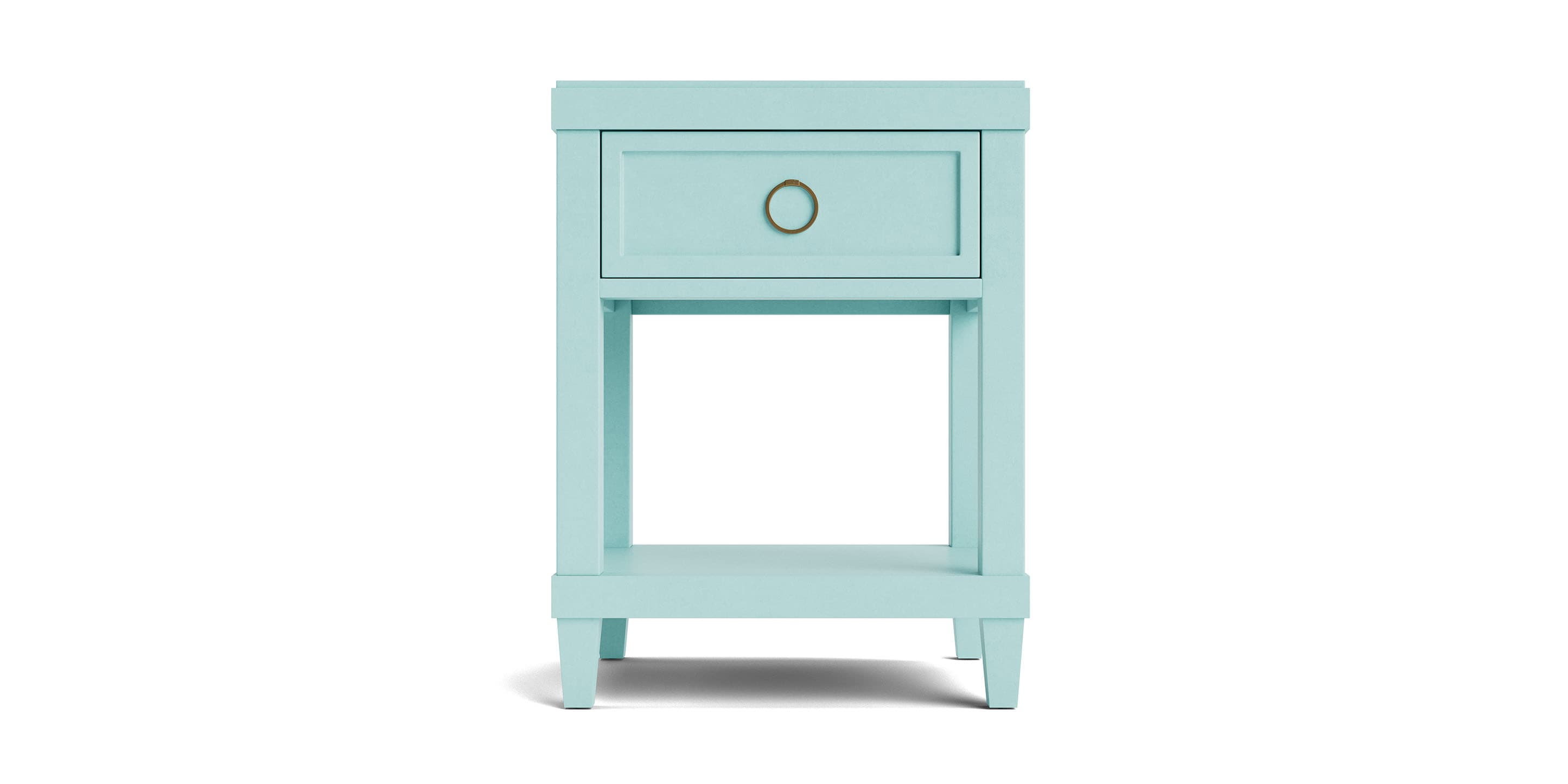 Bassett Midtown Bedside Table — Compact, Built in the USA — Sky finish