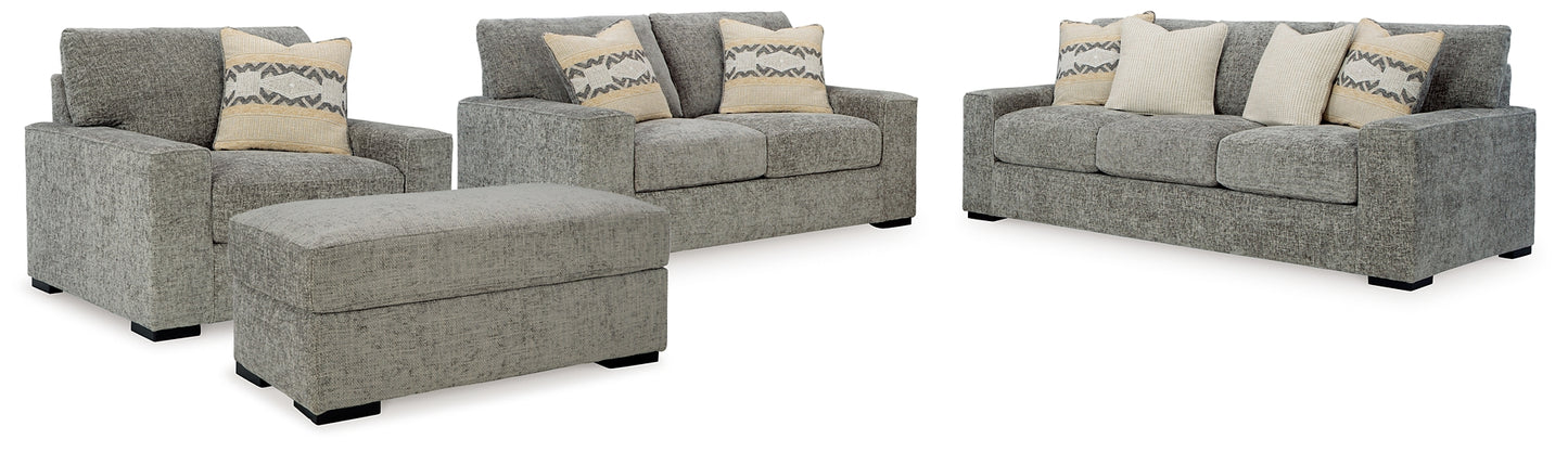 Dunmor Sofa, Loveseat, Oversized Chair and Ottoman