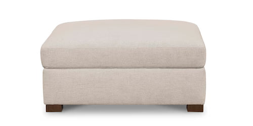 Bassett Colby Storage Ottoman — Leather With Hidden Storage Bassett Sofa