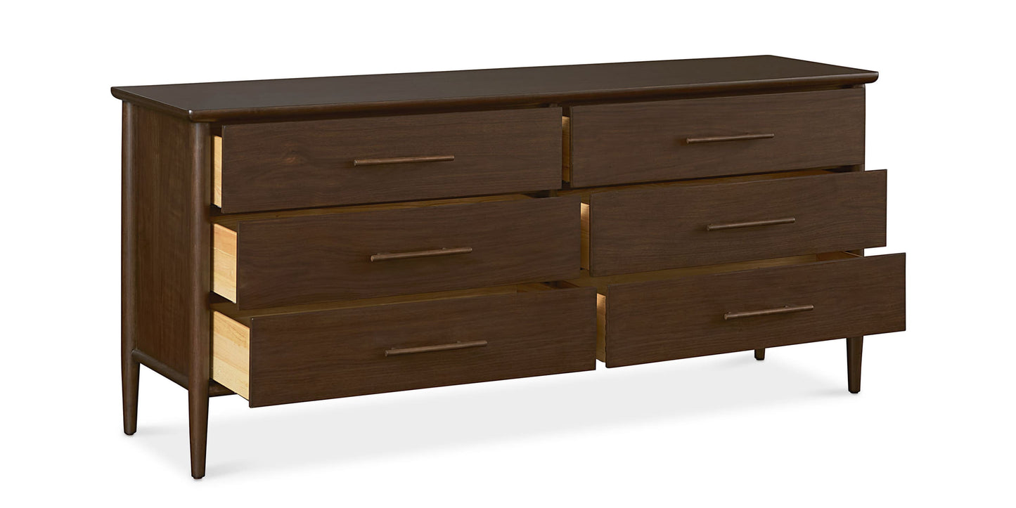 Copenhagen 6 Drawer Dresser Bassett Bedroom Furniture