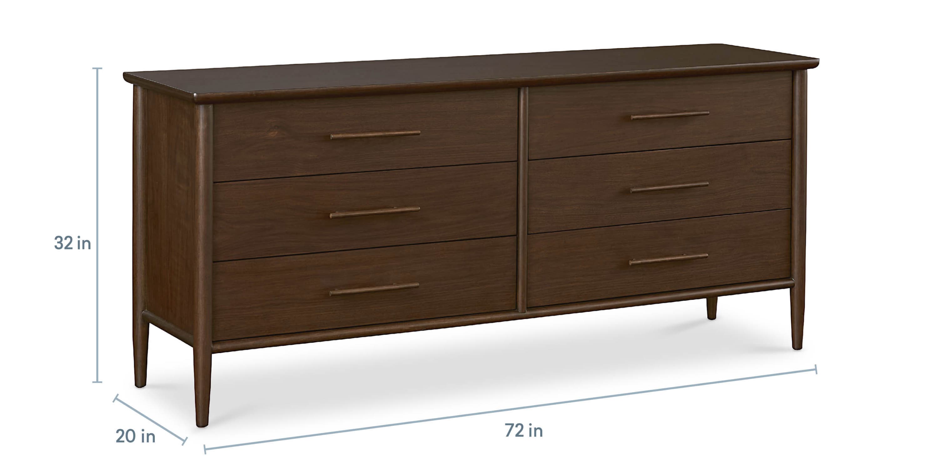Copenhagen 6 Drawer Dresser Bassett Bedroom Furniture