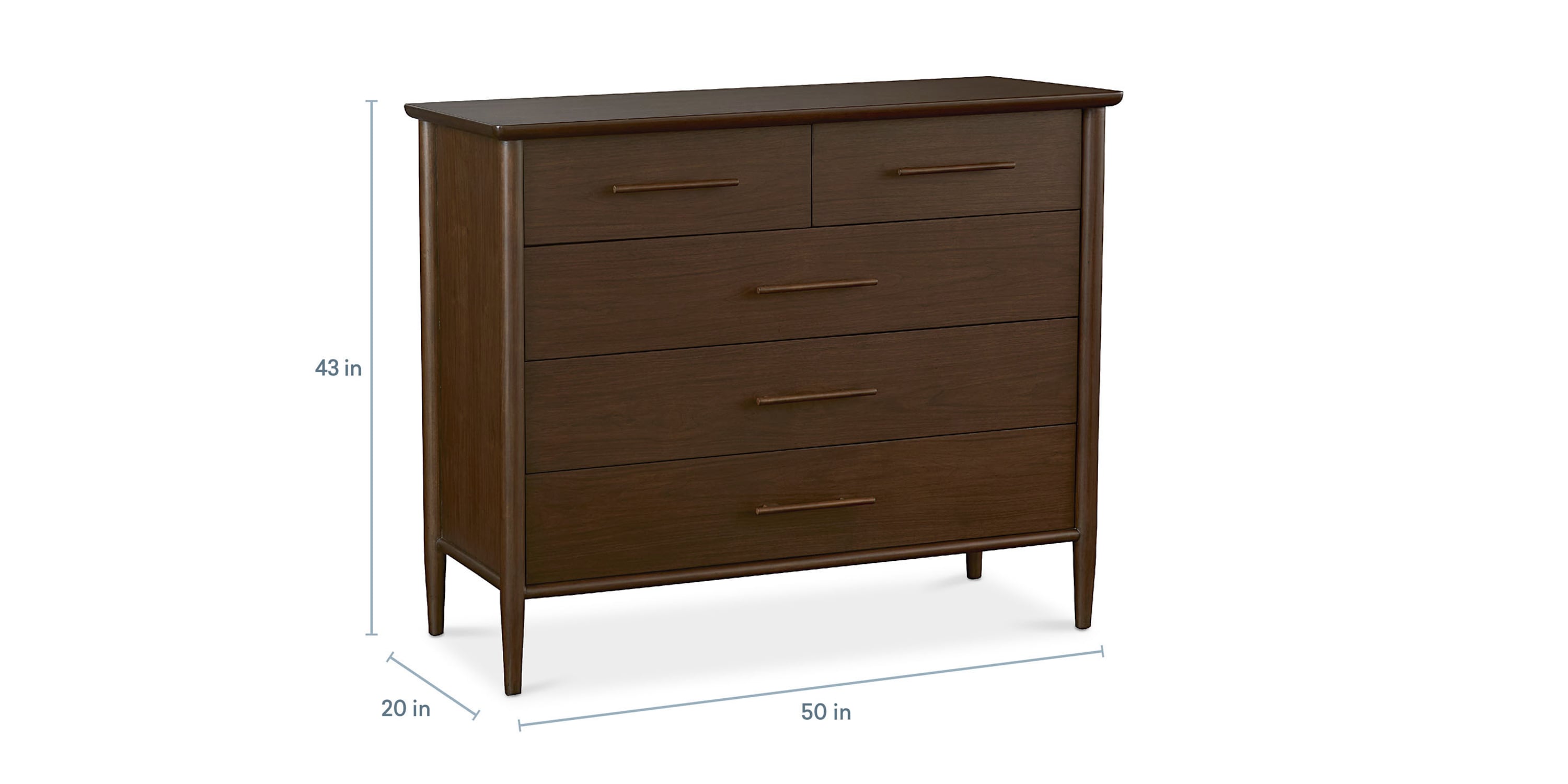 Copenhagen 5 Drawer Chest Bassett Bedroom Furniture