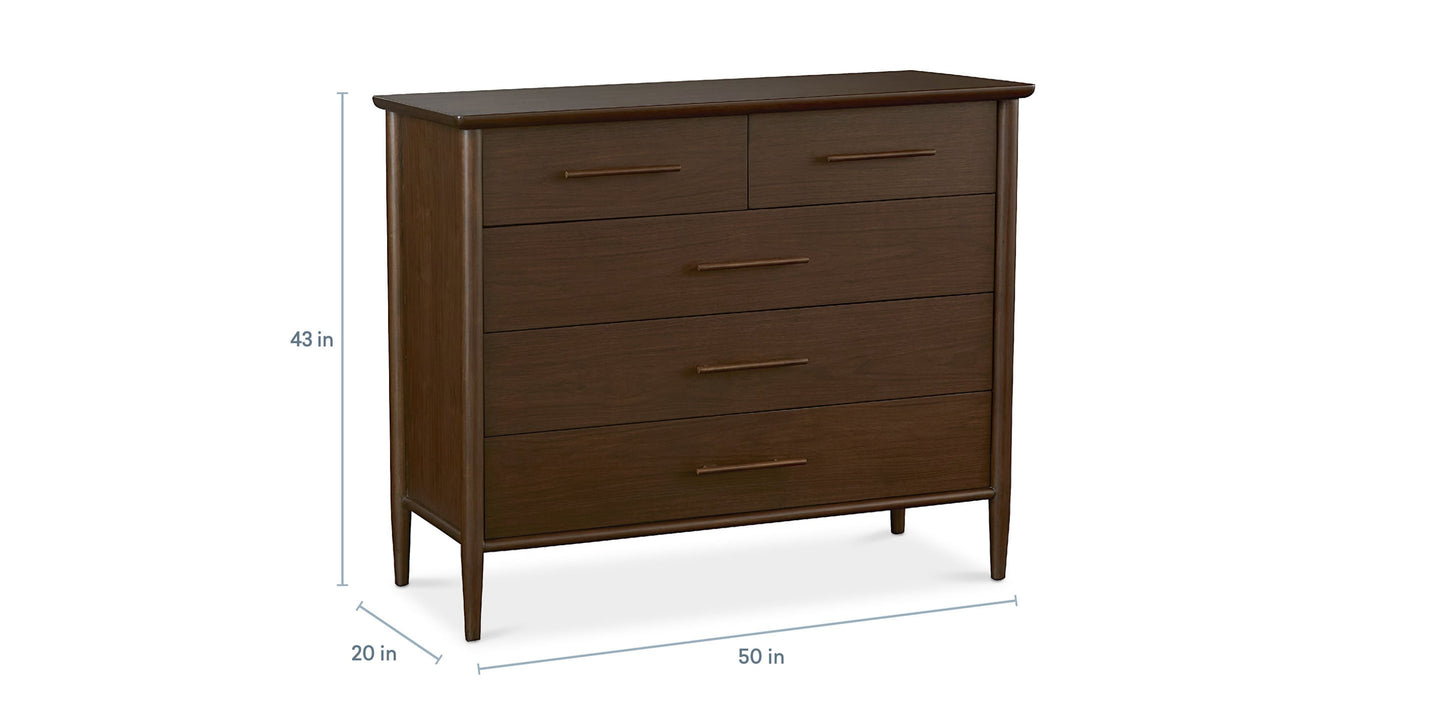 Copenhagen 5 Drawer Chest Bassett Bedroom Furniture