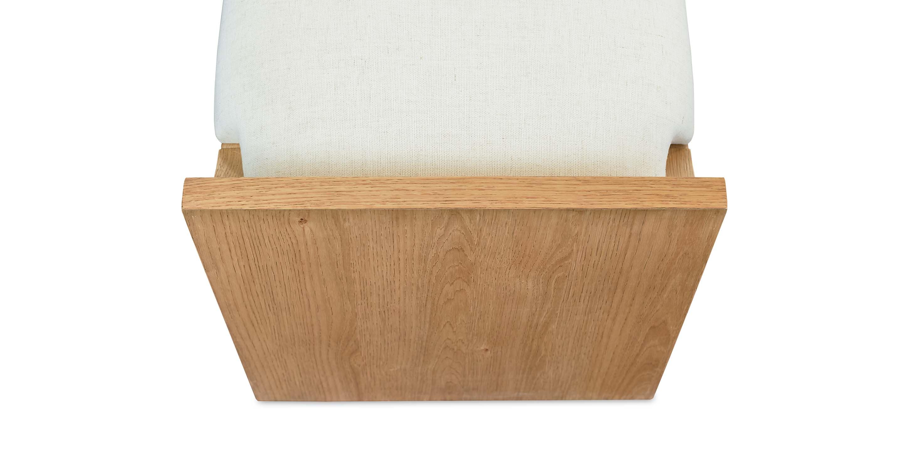 Bassett Newbury Bed Bench with Cushion — Made in the USA — Natural finish