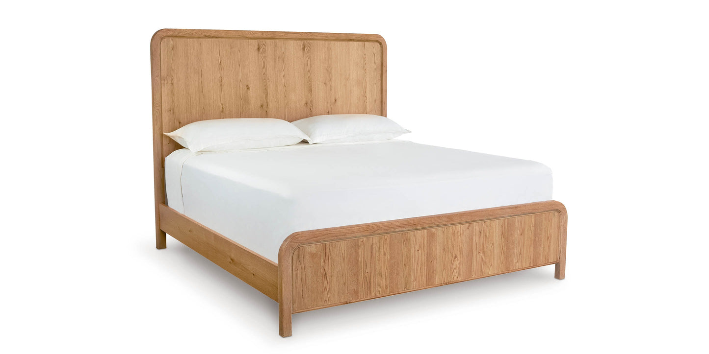 Bassett Newbury Panel Bed — Modern Organic, Made in the USA — Natural finish