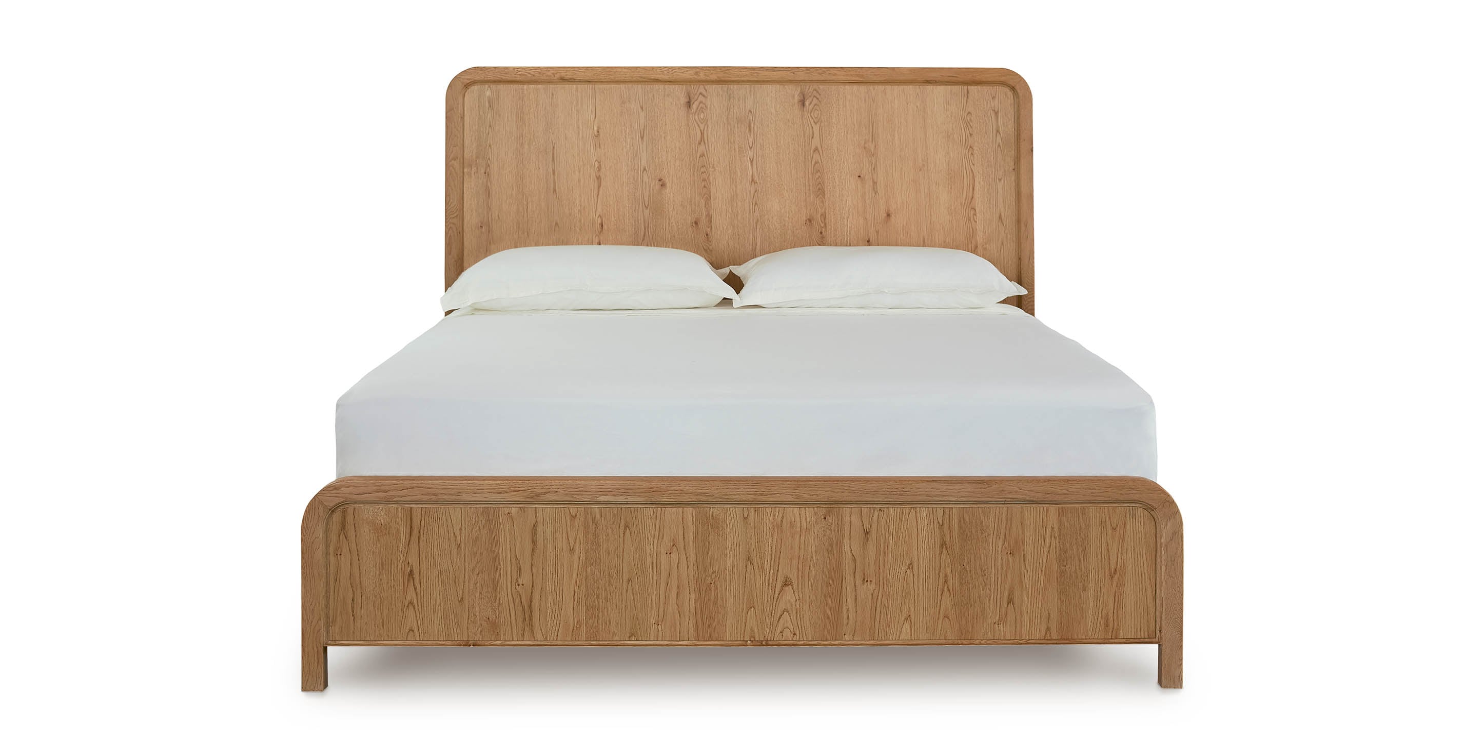 Bassett Newbury Panel Bed — Modern Organic, Made in the USA — Natural finish