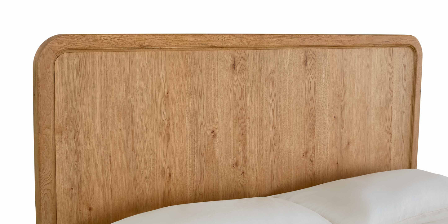 Bassett Newbury Panel Bed — Modern Organic, Made in the USA — Natural finish