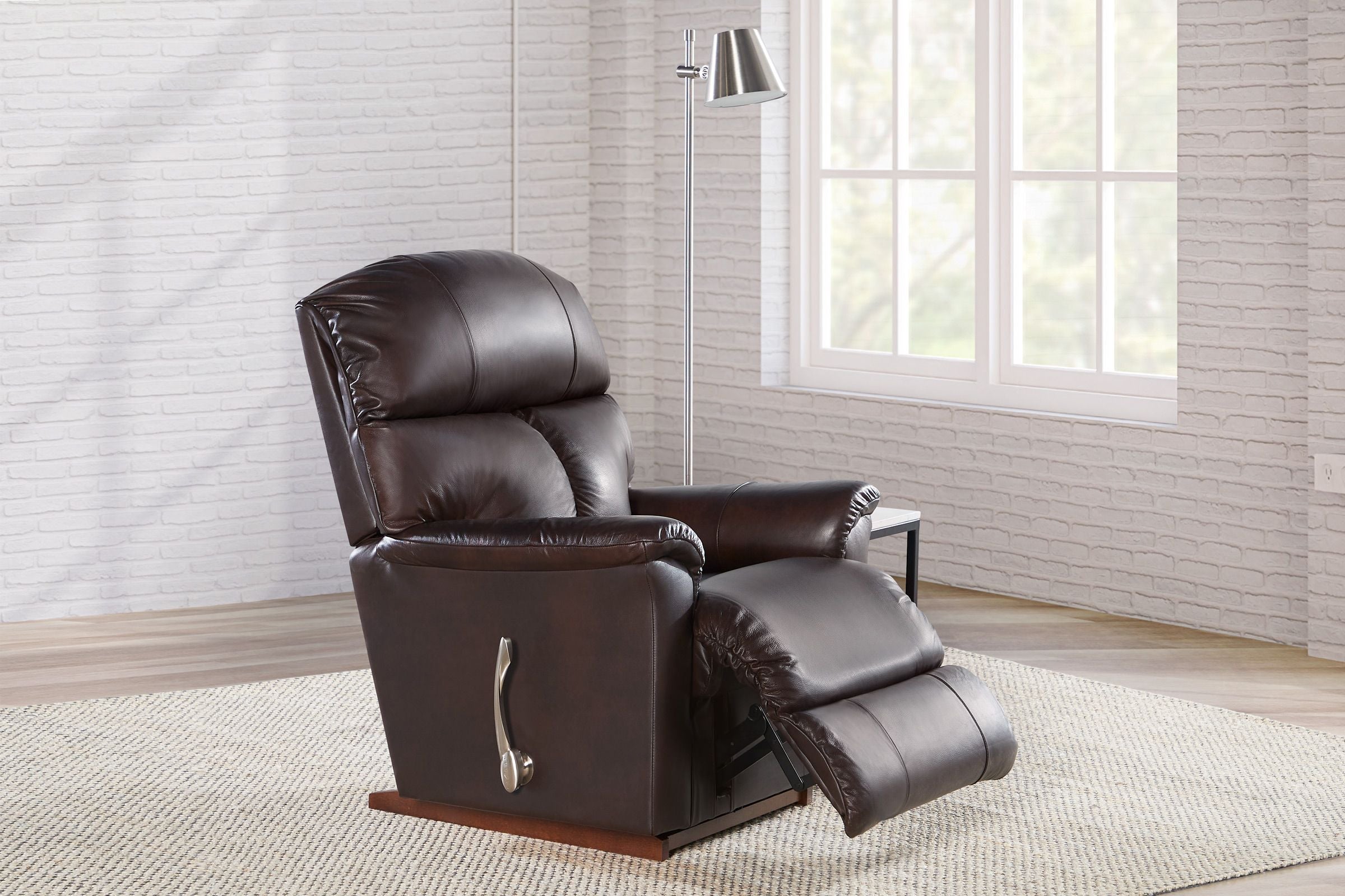 Reed Walnut Leather Rocker Recliner by La-Z-Boy La-Z-Boy Living Room