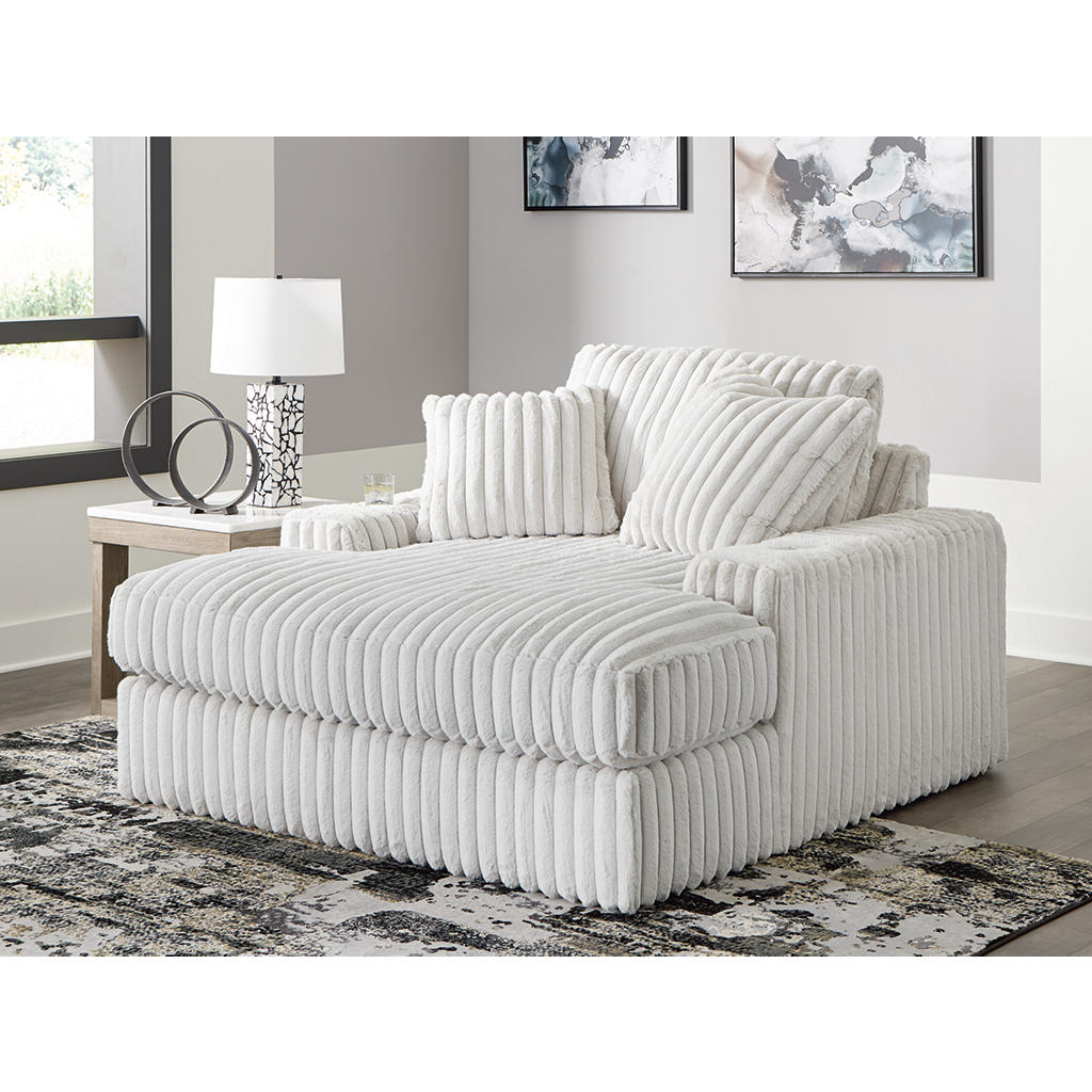 Stupendous Oversized Chaise — Alloy, Feather-Blend Signature Design by Ashley® Living Room