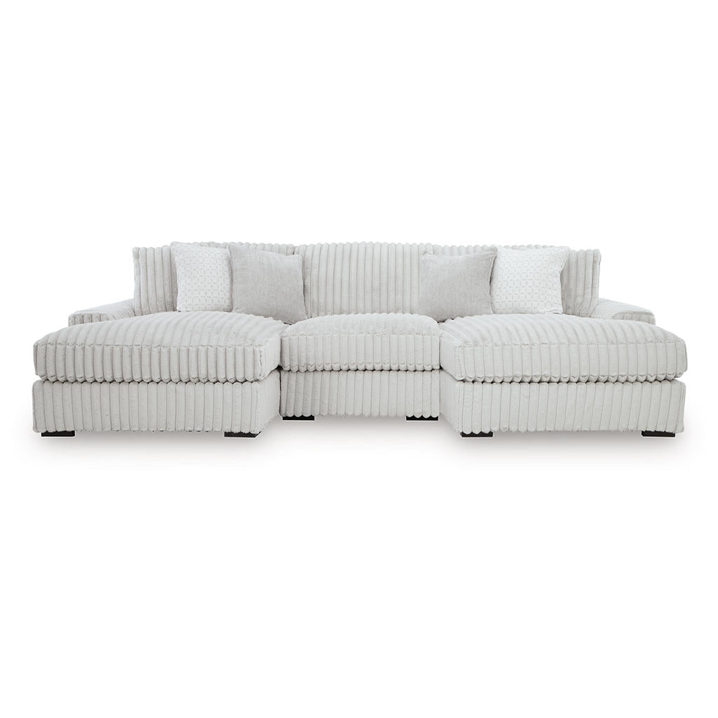 Stupendous 3-Piece Sectional with Double Chaise Signature Design by Ashley® Living Room