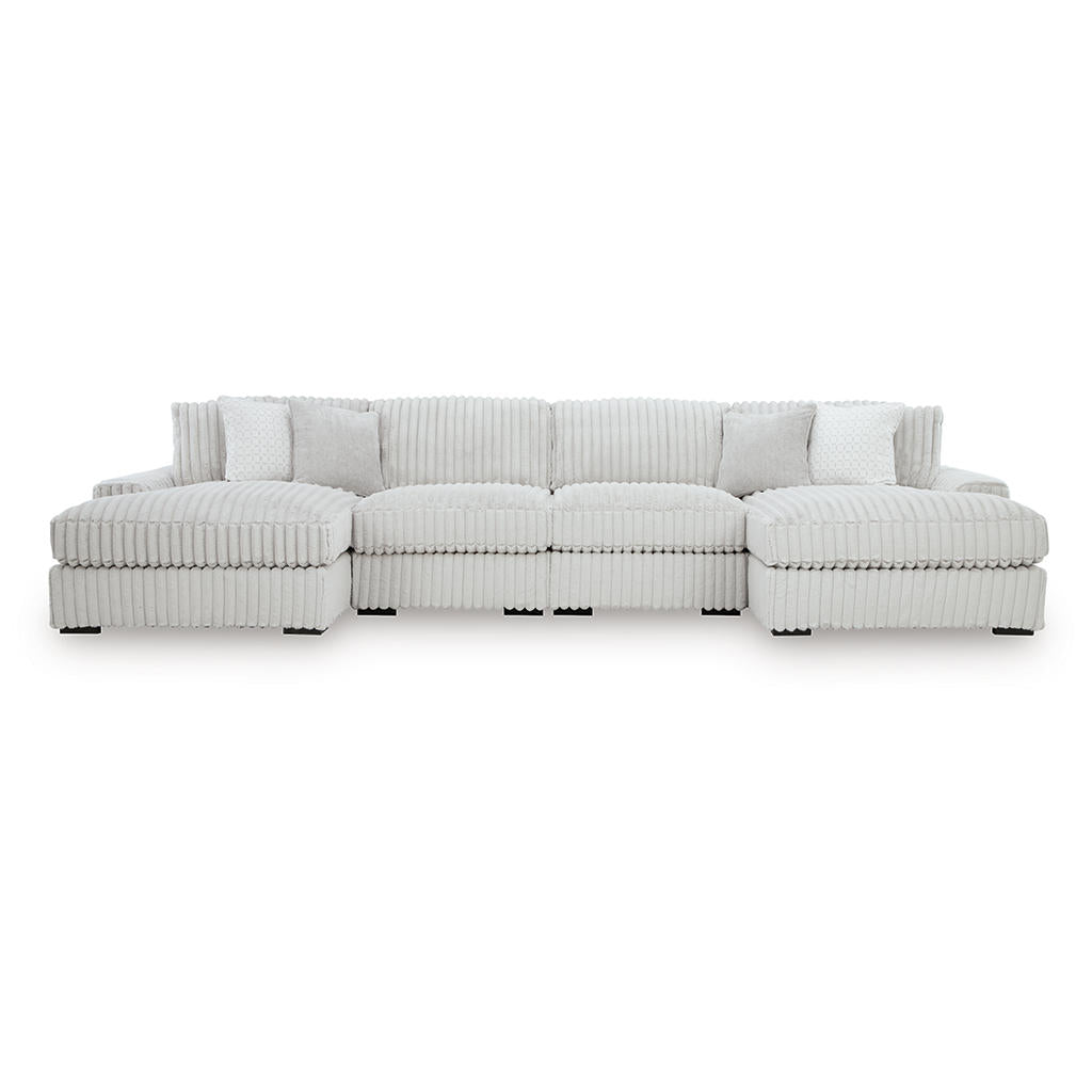Stupendous 4-Piece Sectional with Double Chaise Signature Design by Ashley® Living Room