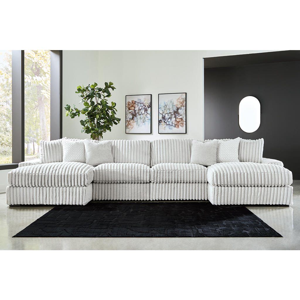 Stupendous 4-Piece Sectional with Double Chaise Signature Design by Ashley® Living Room