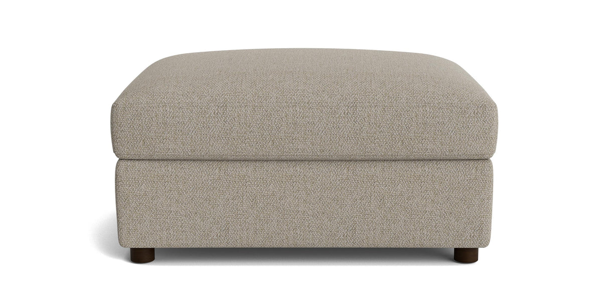 Bassett Allure Ottoman — Five Fabric Grades, Built in the USA Bassett Sofa