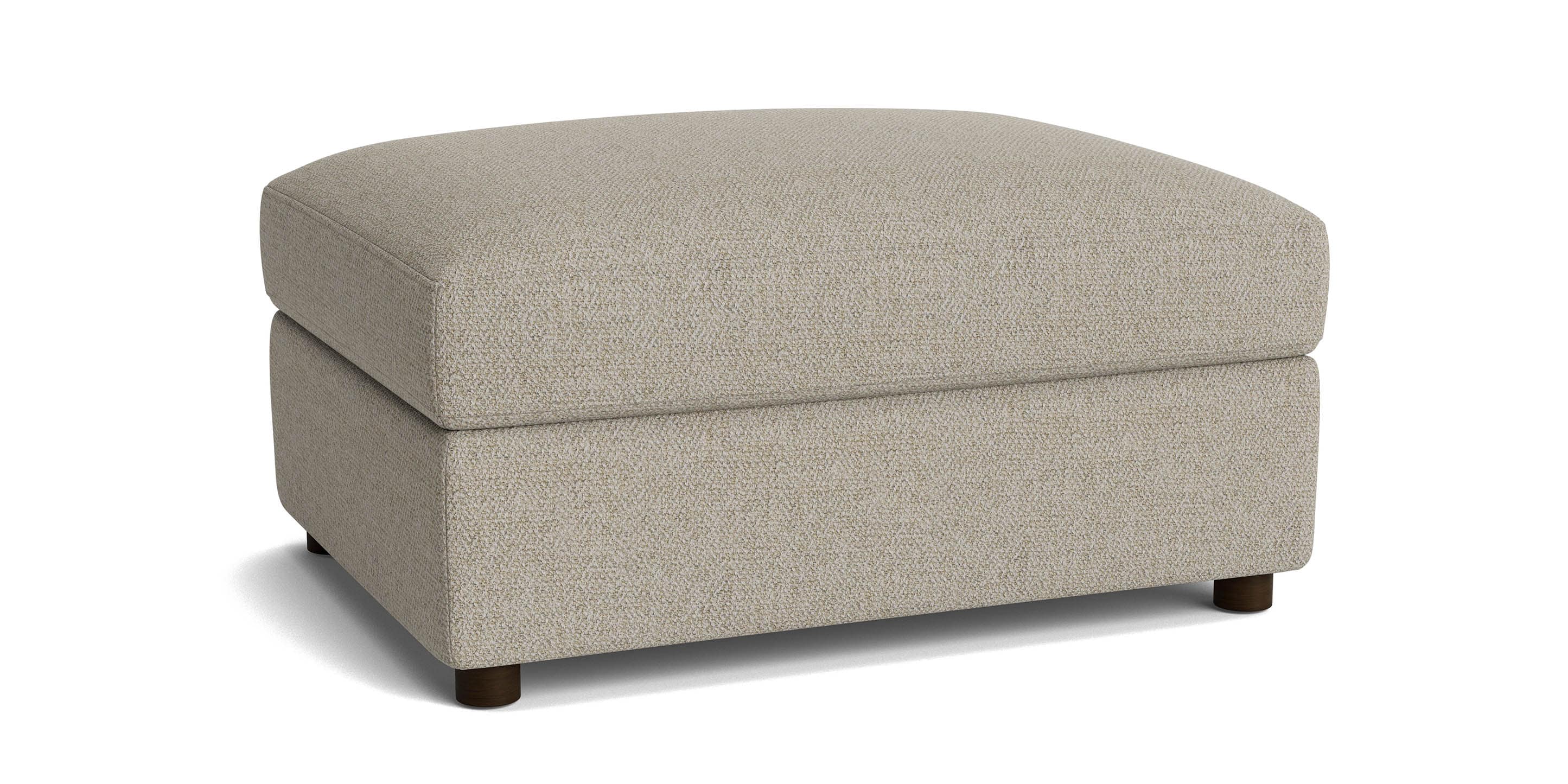 Bassett Allure Ottoman — Five Fabric Grades, Built in the USA Bassett Sofa