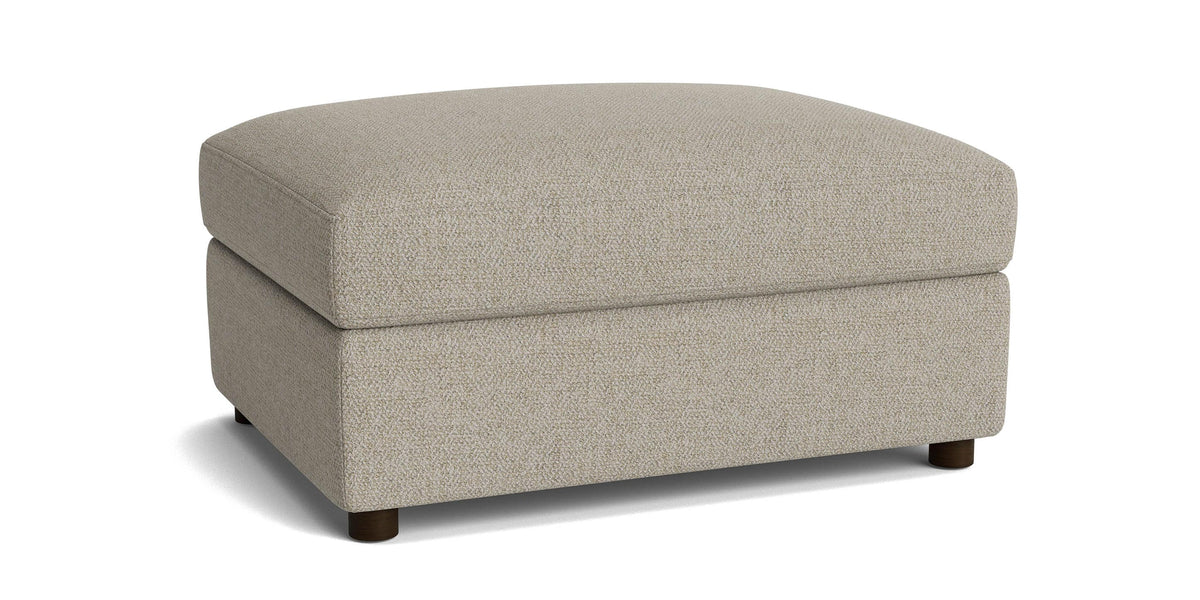 Bassett Allure Ottoman — Five Fabric Grades, Built in the USA Bassett Sofa