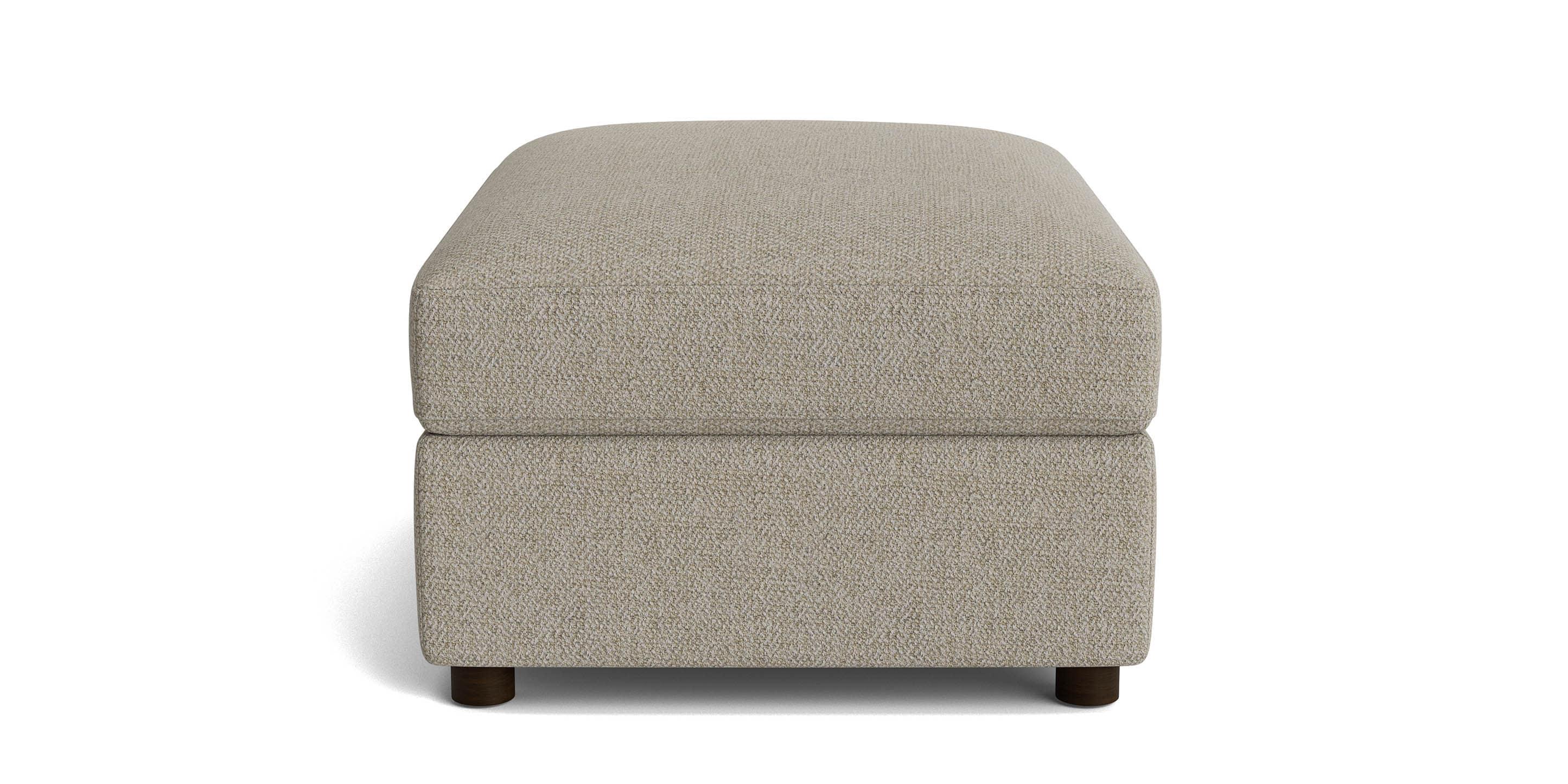Bassett Allure Ottoman — Five Fabric Grades, Built in the USA Bassett Sofa