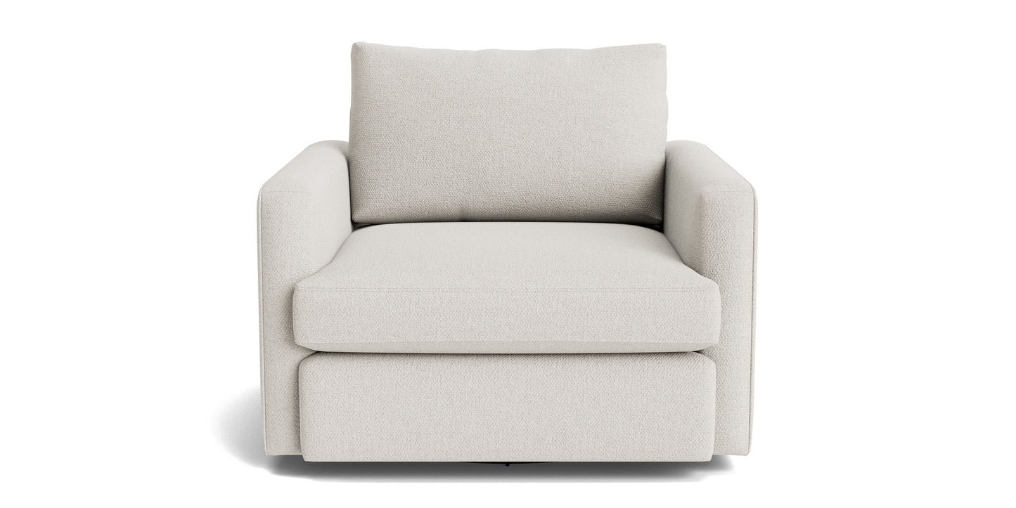 Bassett Allure Swivel Chair — Custom Fabric, Made in the USA Bassett Sofa