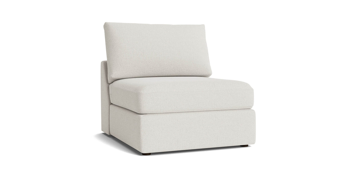 Bassett Allure Armless Loveseat — Sectional Connector, USA-Built Bassett Sofa