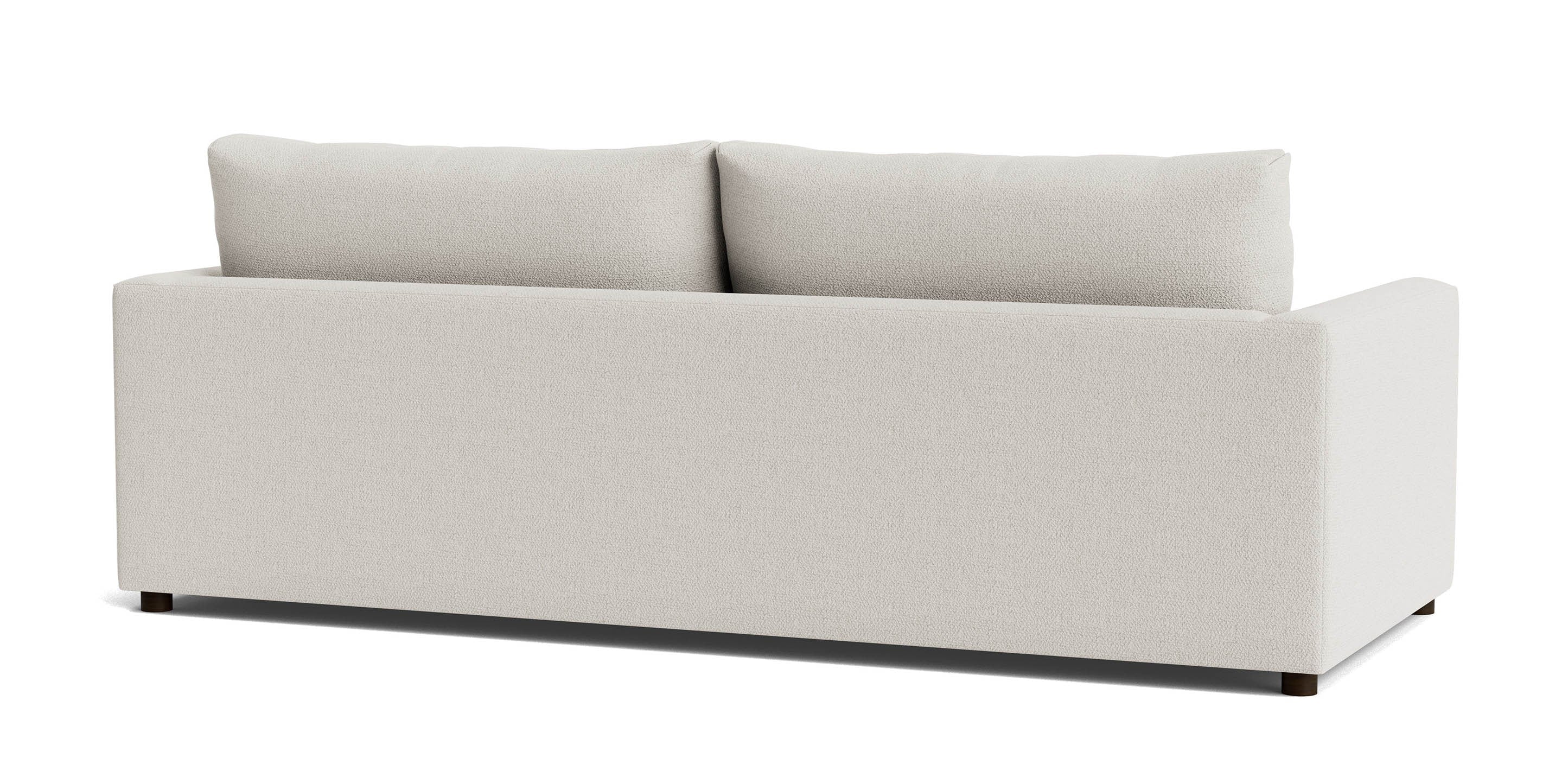 Bassett Allure LAF Sectional Sofa — Alabaster Performance Fabric Bassett Sofa